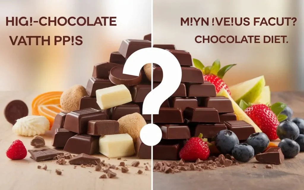 Common misconceptions about chocolate diet.
