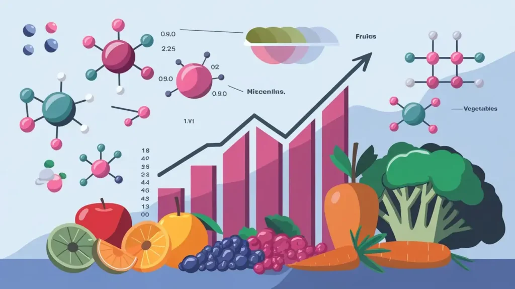 Scientific illustration supporting dense breast tissue diet benefits