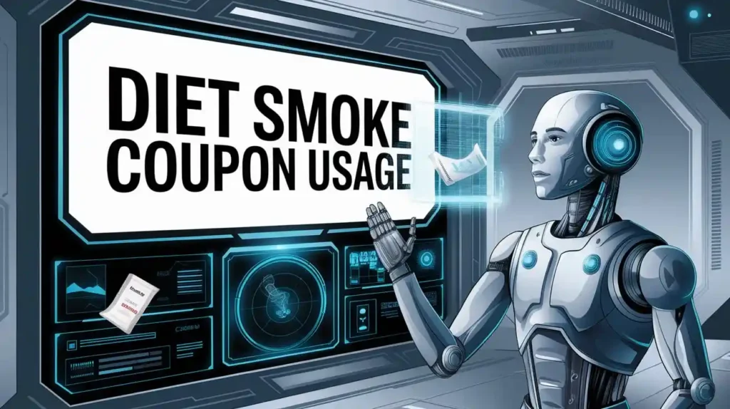 Futuristic design showing future trends in diet smoke coupon
