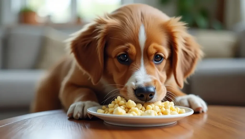 homemade diet for dogs with uti – happy dog enjoying meal