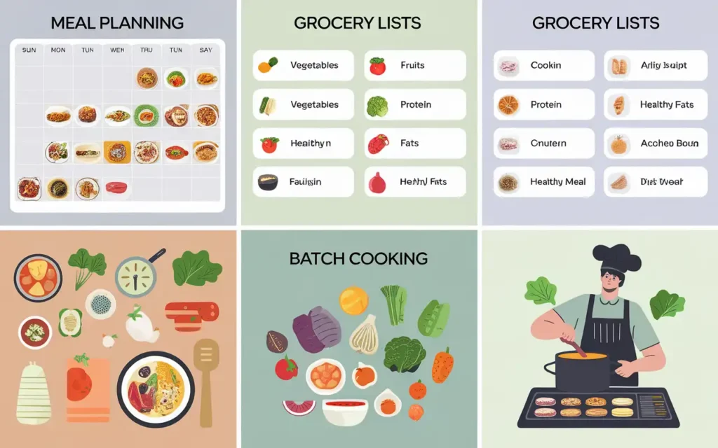 kaufmann diet implementation tips with meal planning visuals