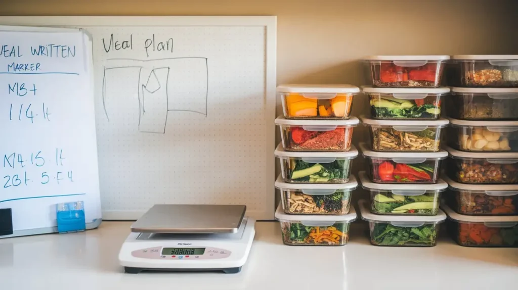 Meal planning for macro diet for beginners with charts and meal prep tools