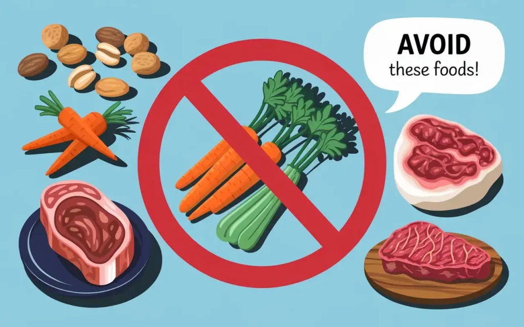 Foods to avoid on a no chew diet for tmj