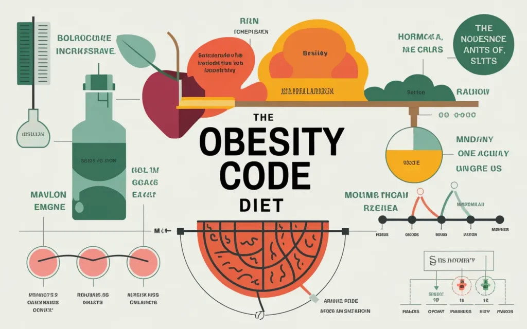 Infographic explaining the science behind the obesity code diet