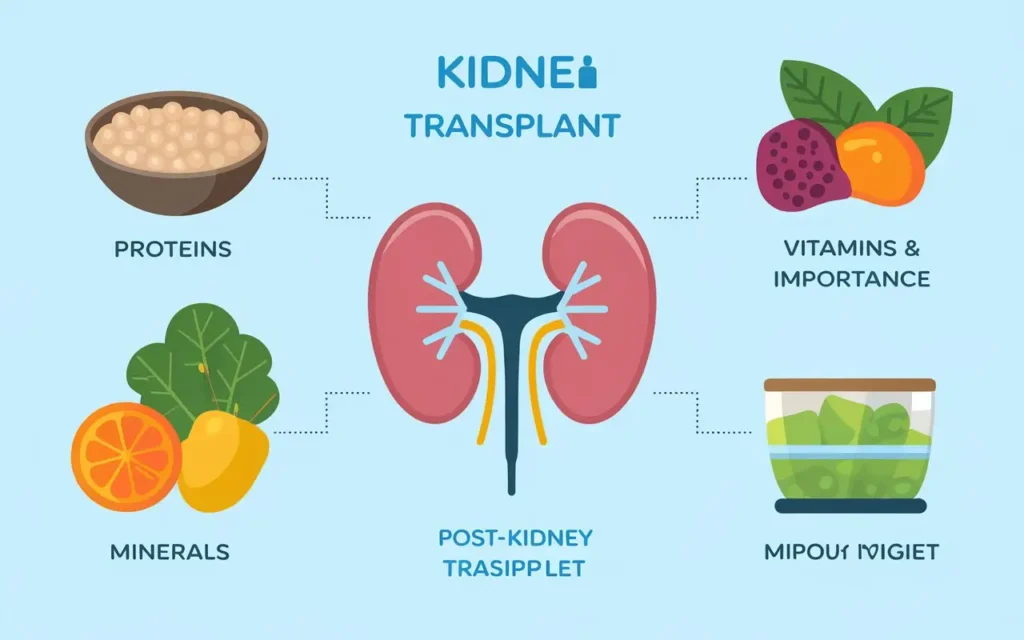 Key nutrients for a post kidney transplant diet