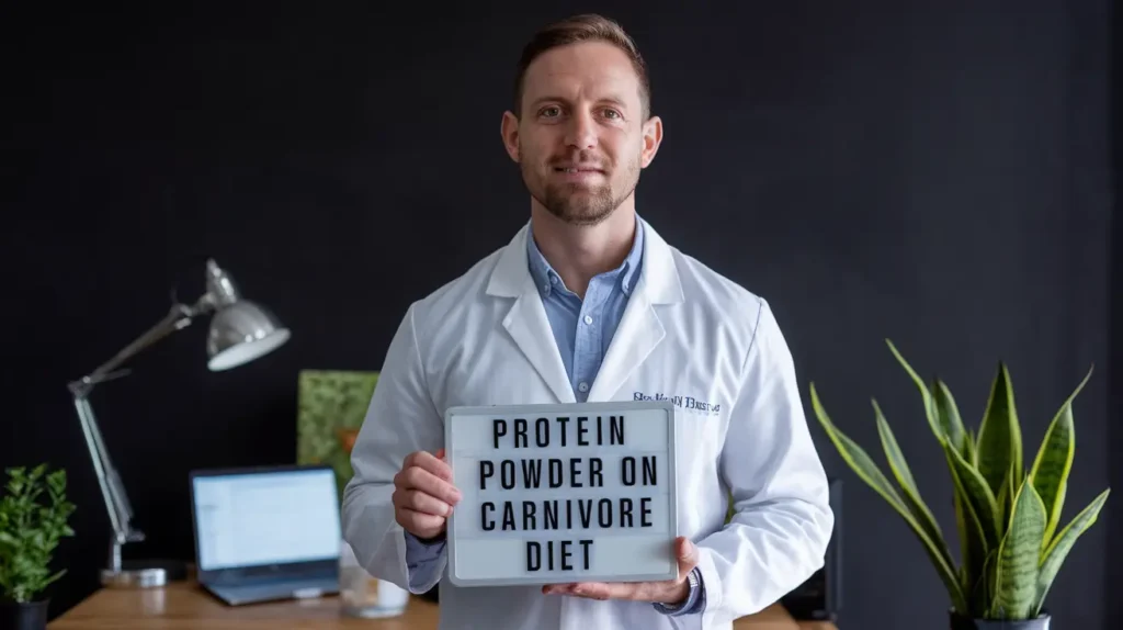 Expert providing insights on protein powder on carnivore diet.
