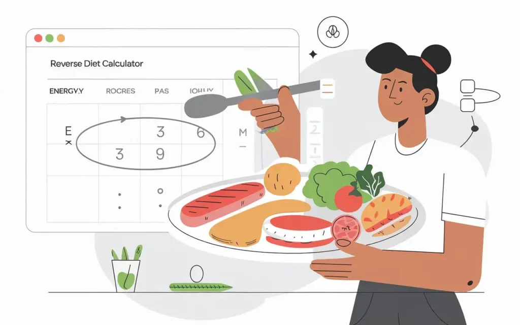 reverse diet calculator introduction illustration