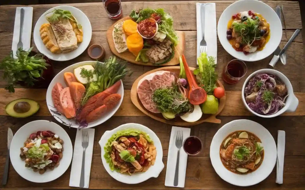 Delicious sonoma diet recipes displayed on a rustic wooden table