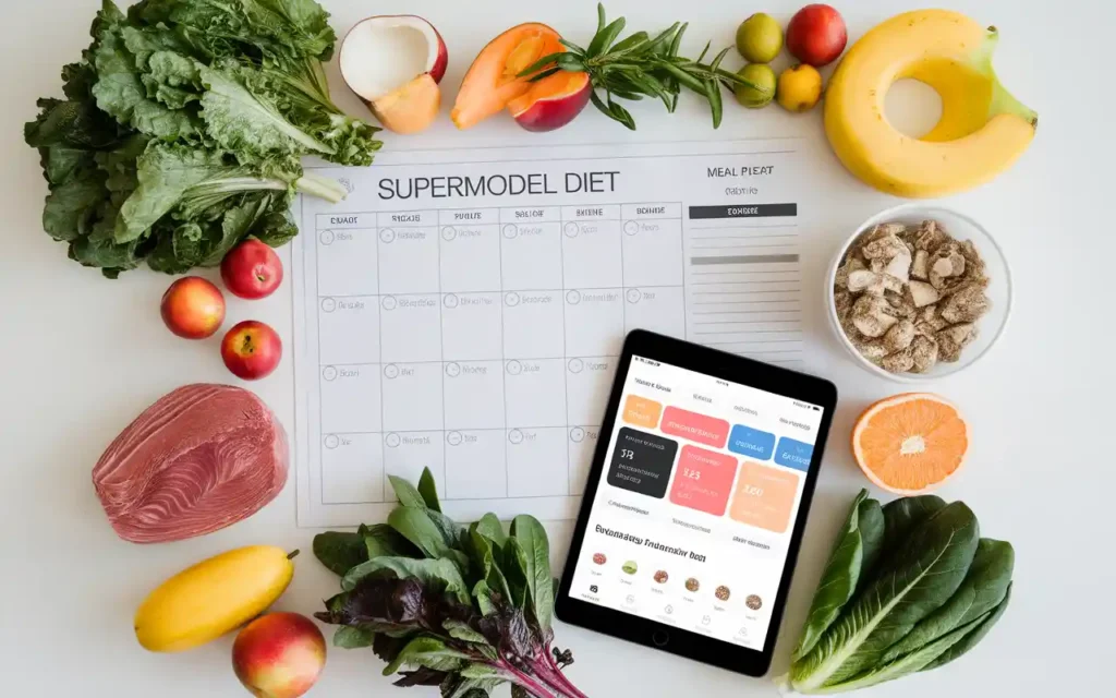 Supermodel diet meal planning setup