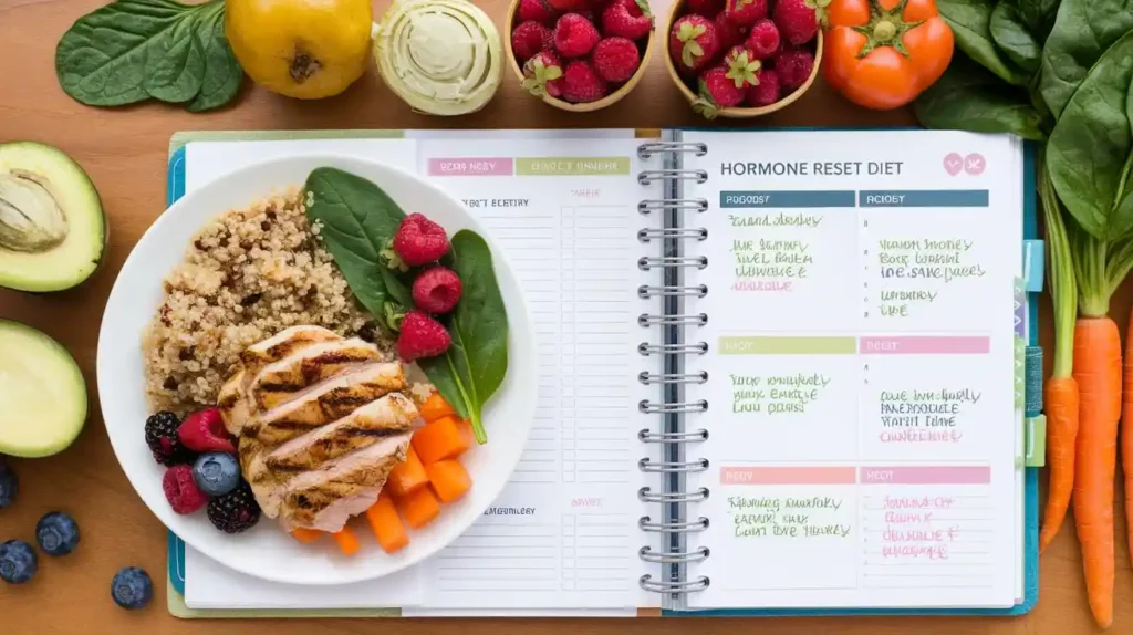 Organized meal planning for the hormone reset diet.
