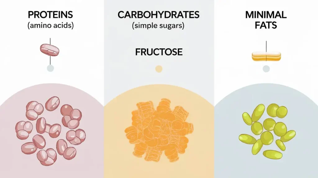 Diagram outlining the basics of what is an elemental diet.
